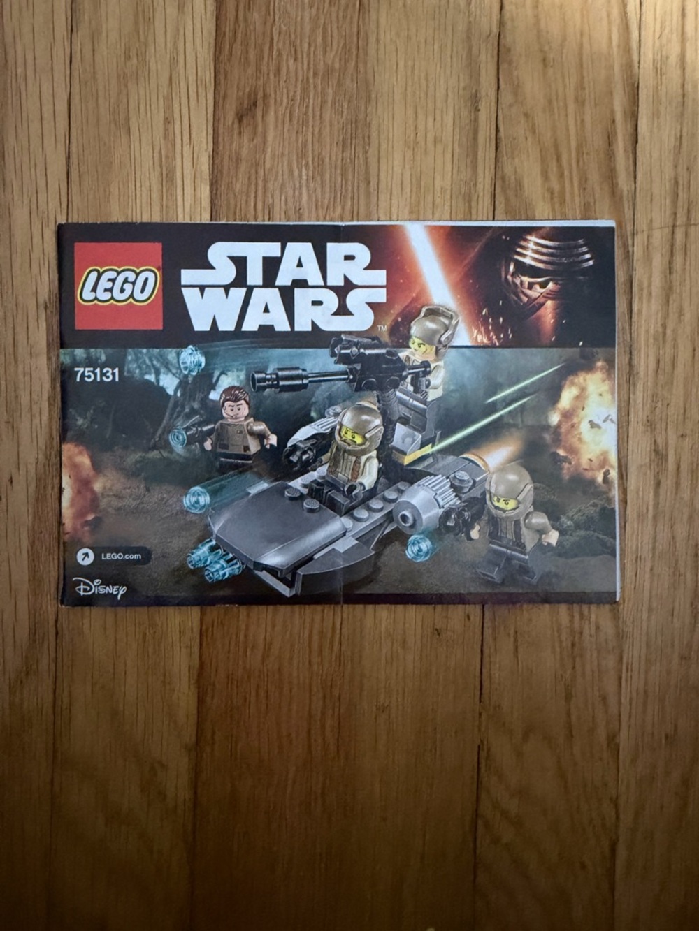 LEGO Star Wars set 75131 Resistance Trooper Battle Pack Instruction manual
